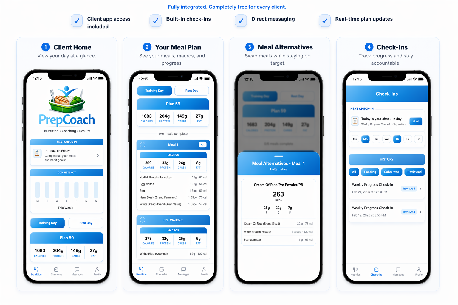 Client app experience overview